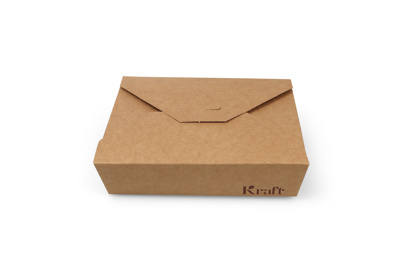 Lunchboxen 750 ml, karton 15 x 12 x 4 cm bruin "Kraft"