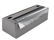Aluminiumfolie in dispenserdoos, aluminium 30 cm x 250 m 11my zilver