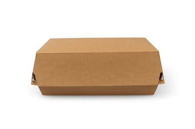 Baguetteboxen, karton 20,6 x 10,9 x 8 cm bruin