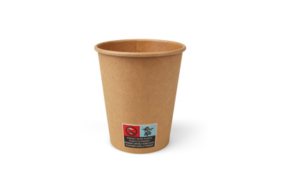 Koffiebekers 237 ml (8 oz), karton Ø 8 x 9,2 cm bruin