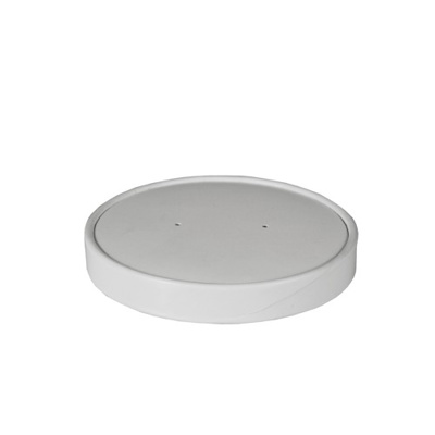 Deksel voor soep cup, karton "To Go" rond Ø 11,8 cm wit