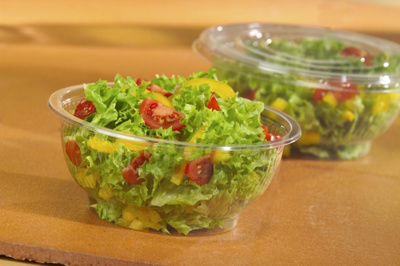 50 Deksel voor saladeschaal, R-PET rond Ø 18 cm · 1,5 cm transparant