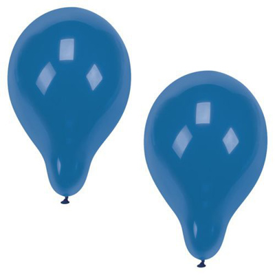 10 Ballonnen Ø 25 cm blauw