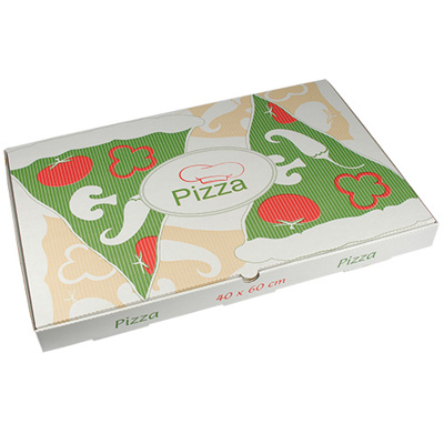 50 Pizzadozen, Cellulose "pure" hoekig 40 cm x 60 cm x 5 cm