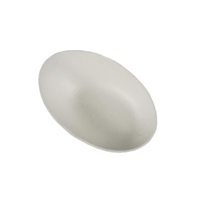 50 Fingerfood - Schalen, suikerriet "pure" 20 ml 8 cm x 5 cm wit "Egg"