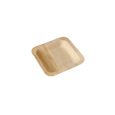 50 Fingerfood - Borden, hout "pure" hoekig 14 cm x 14 cm