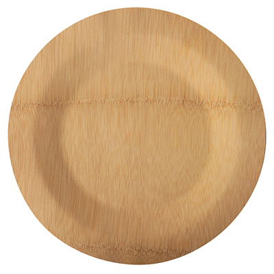 10 Borden, gemaakt van bamboe "pure" rond Ø 28 cm · 1,5 cm