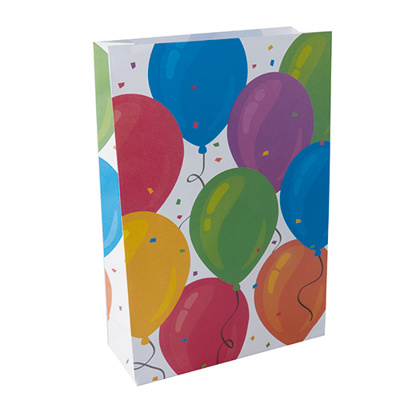10 Partyzakjes, papier 28 cm x 19 cm x 7 cm "Ballon"