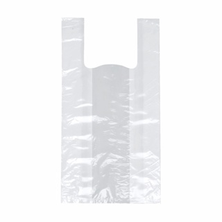 Hemddraagtassen, HDPE 55 cm x 22 cm x 15 cm wit middel