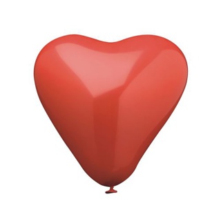 Ballonnen Ø 19 cm rood "Heart" medium