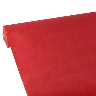 Tafelkleed, Vlies "soft selection" 25 m x 1,18 m rood
