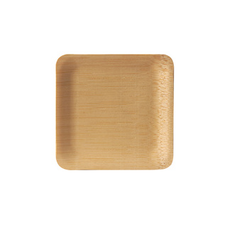 Fingerfood - Schaaltjes, bamboe "pure" hoekig 1,5 cm x 8,5 cm x 8,5 cm