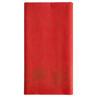 Tafelkleed, Airlaid 120 cm x 180 cm rood "Christmas Shine"