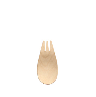 Fingerfood - Sporks, hout "pure" 8,2 cm natuur