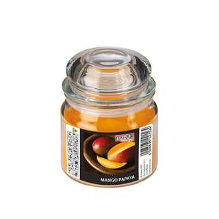Snoeppot met waxvulling "Flavour by GALA", MAXI Ø 90 mm · 120 mm perzik - Mango-Papaya