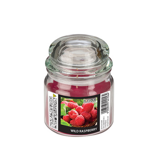 Snoeppot met waxvulling "Flavour by GALA", MAXI Ø 90 mm · 120 mm wijnrood - Wild Raspberry
