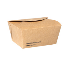 Lunchboxen klein, karton 11 x 9 x 6,4 cm bruin "Notpla"
