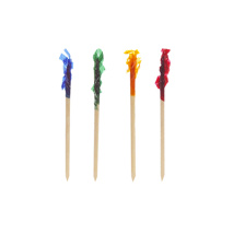 Decoprikkers 6,8 cm assorti kleuren "Frills"