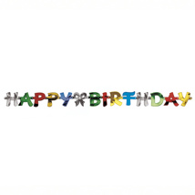 Letterguirlande 1,4 m "Happy Birthday"
