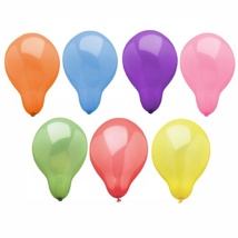 Ballonnen Ø 16 cm assorti kleuren