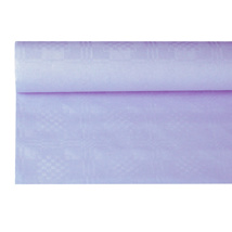 Tafelkleed papier met damastprint 8 m x 1,2 m lila