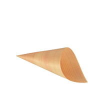 Fingerfood / amuse cone, hout "pure" Ø 6,5 cm · 12,5 cm