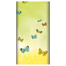 Tafelkleed, Airlaid 120 cm x 180 cm "Papillons"