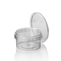 Delicatessen cup, PP 480 ml Ø 11,8 cm · 7 cm transparant met tamper-proof sluiting