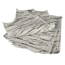 Inpakpapier, Pergament papier 35 cm x 25 cm "Newsprint" Vetvrij (1 kg)