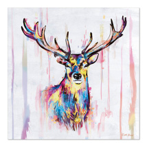 Servetten, 3-laags 1/4 vouw 33 cm x 33 cm "Colourful Deer"
