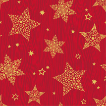 Servetten 3-laags 1/4 vouw 25 cm x 25 cm "Christmas Shine"