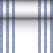 Tafellopers, stofkarakter, PV-Tissue Mix "ROYAL Collection" 24 m x 40 cm blauw "Lines"