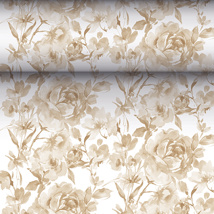 Tafellopers, stofkarakter, PV-Tissue Mix "ROYAL Collection" 24 m x 40 cm zand "Rose"