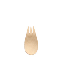 150 Fingerfood - Sporks, hout "pure" 8,2 cm natuur