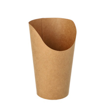 Wrap Cups, Pappe 470 ml 13,4 cm x 6 cm x 8 cm bruin