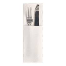 Servetten ROYAL Collection 48 cm x 30 cm wit met bestekvouw