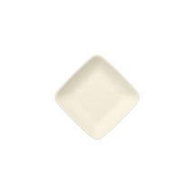 Fingerfood - Schaaltjes, suikerriet "pure" hoekig 6,5 cm x 6,5 cm wit