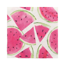 Servetten 3-laags 1/4 vouw 33 cm x 33 cm "Watermelon"