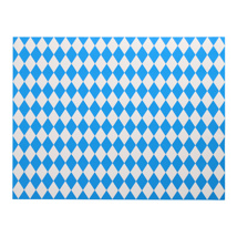 Placemats, papier 30 cm x 40 cm "Beiers blauw"