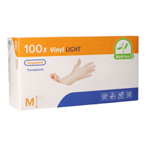 Handschoenen "Medi-Inn® PS" Vinyl gepoederd "Light" transparant M
