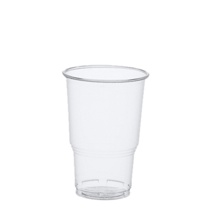 Drinkbekers voor koude dranken, PLA 0,25 l Ø 7,8 cm · 11 cm glashelder met schuimkraag