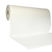 Rollen Onderzoektafelpapier 100 m x 50 cm wit "Duo Line+" geperforeerd per 38 cm, Ø 4,2 cm
