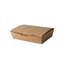 Kartonnen lunchboxen 5 cm x 20 cm x 14 cm bruin