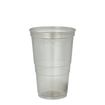 Drinkbekers, herbruikbaar PP 0,25 l Ø 7,8 cm · 10,4 cm grijs