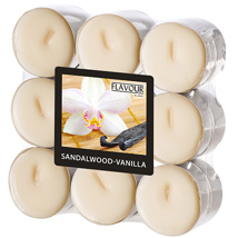 Geurkaars "Flavour by GALA" Ø 37,5 mm · 16,6 mm ivoor - Sandalwood-Vanilla