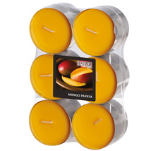 Geurtheelichten maxi "Flavour by GALA" Ø 58 mm · 24 mm perzik - Mango-Papaya