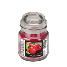  "Flavour by GALA" Snoeppot met waxvulling Ø 63 mm · 85 mm wijnrood - Wild Raspberry