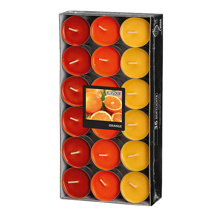 Geurkaars "Flavour by GALA" Ø 38 mm · 17 mm oranje - Sinaasappel "Ton in Ton"