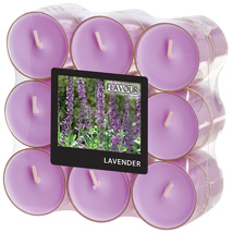 Geurkaars "Flavour by GALA" Ø 38 mm · 24 mm violet - Lavendel in behuizing van polycarbonaat