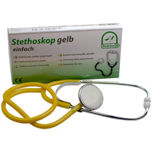 Stethoskop "Medi-Inn®" 2,5 cm x 10 cm x 19,5 cm geel eenvoudig